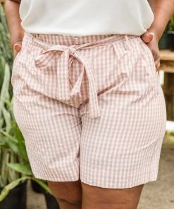 Ave Shops Prim & Pretty Gingham Tie Shorts - New Arrivals | Stylish & Comfortable Bottoms 23 Ave Shops Prim & Pretty Gingham Tie Shorts New Arrivals