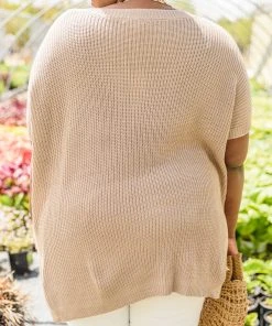 Ave Shops New Arrivals Pure Bliss Knit Top In Taupe