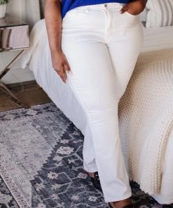 Ave Shops Bottoms & Jeans Pure White High Waist Boot Cut Jeans