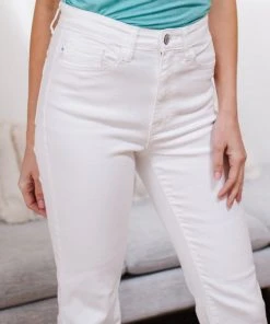 Ave Shops Bottoms & Jeans Pure White High Waist Boot Cut Jeans