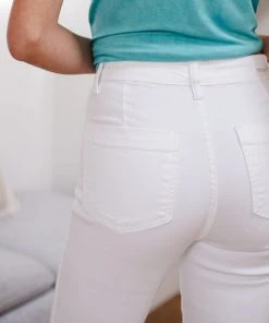 Ave Shops Bottoms & Jeans Pure White High Waist Boot Cut Jeans