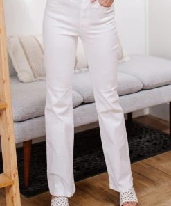 Ave Shops Bottoms & Jeans Pure White High Waist Boot Cut Jeans