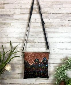 American Darling Rainbow Cowhide Conceal Carry Crossbody Handbag Handbags & Wallets