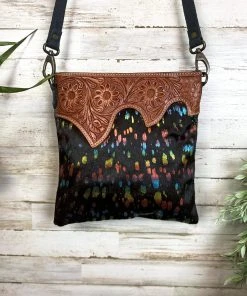 American Darling Rainbow Cowhide Conceal Carry Crossbody Handbag Handbags & Wallets