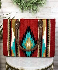 American Darling Red Aztec Saddle Blanket Conceal Carry Handbag