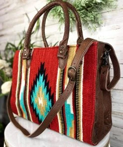 American Darling Red Aztec Saddle Blanket Conceal Carry Handbag