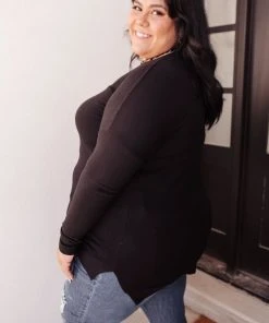 Ave Shops Clothing Red Carpet Tunic Top In Black