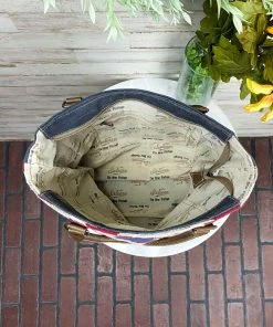 Sixtease Handbags & Wallets Red & Blue Aztec Tote/Handbag