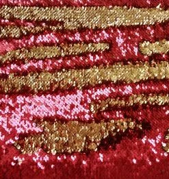 Shiloh Headstall Sets Red & Gold Sequin Headstall Set