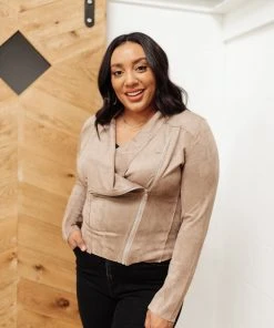 Ave Shops Clothing Ride With Me Suede Jacket