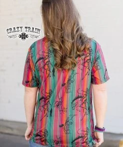 Crazy Train Rodeo Run Short Sleeve Tee - MEGA SALE - Limited Time Offer -The Cinchy Cowgirl Store RodeoRunTop4 1080x