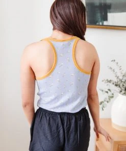 Ave Shops Roka Tank In Blue Clothing