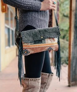 Bbags Rust Aztec Cowhide Small Handbag