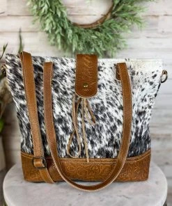 Myra Multi Cowhide Tote Crossbody Handbag Handbags & Wallets