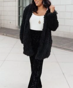 Ave Shops Sassy & Chic Black Cardigan - Stylish Outerwear for Women 24 Ave Shops Cardigans, Sweaters, Outerwear Sassy & Chic Cardi In Black