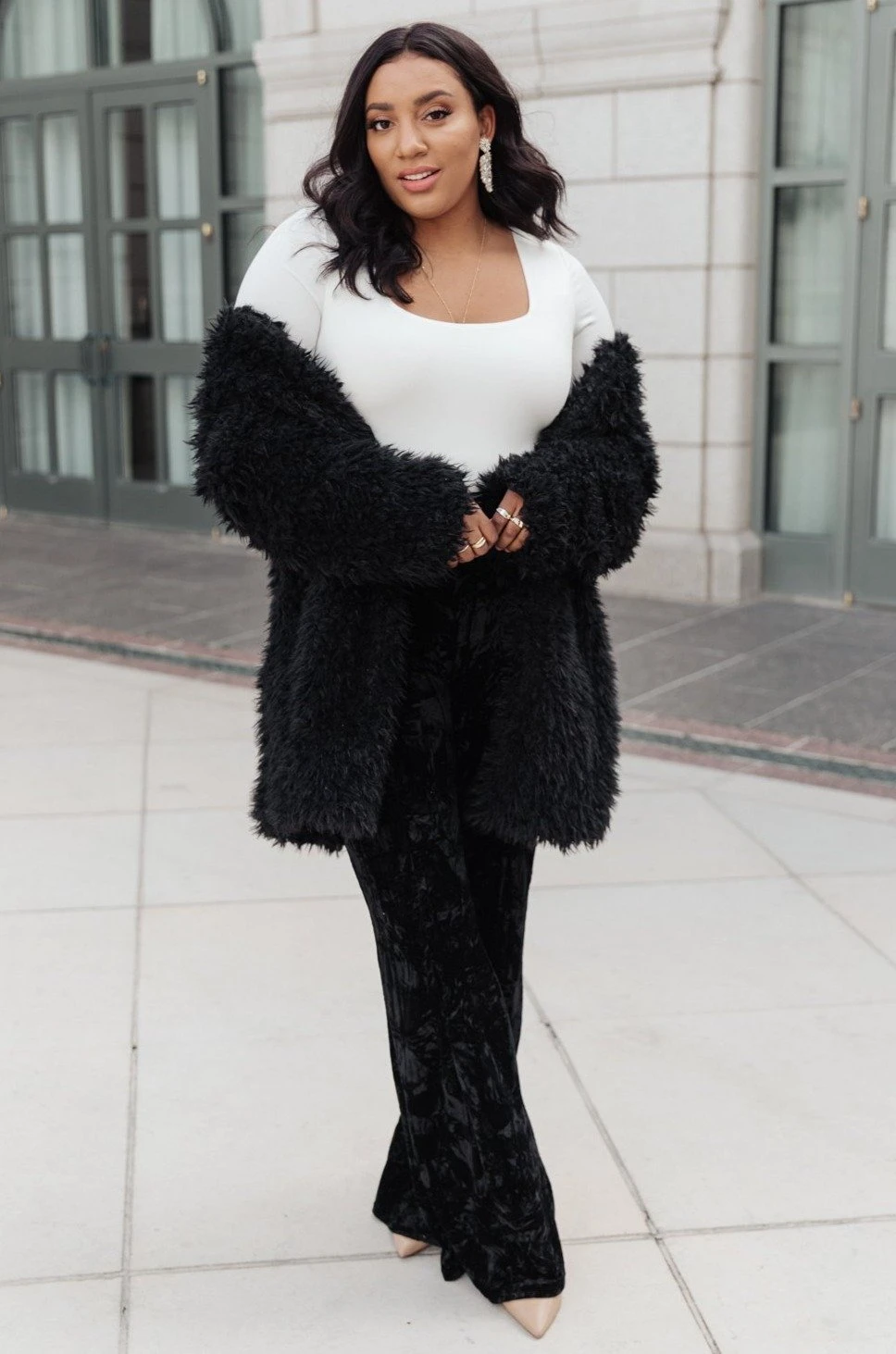 Ave Shops Sassy & Chic Black Cardigan - Stylish Outerwear for Women 5 Ave Shops Cardigans, Sweaters, Outerwear Sassy & Chic Cardi In Black