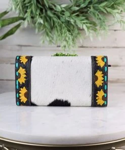 Myra Sawyer Sunflower Cowhide Wallet