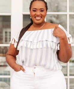 Ave Shops Clothing Set Yourself Free Striped Top