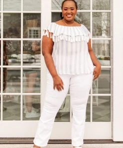 Ave Shops Clothing Set Yourself Free Striped Top