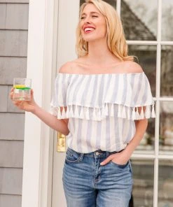 Ave Shops Clothing Set Yourself Free Striped Top