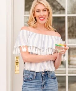 Ave Shops Clothing Set Yourself Free Striped Top