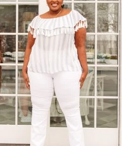 Ave Shops Clothing Set Yourself Free Striped Top