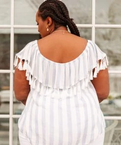 Ave Shops Clothing Set Yourself Free Striped Top