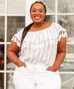 Ave Shops Clothing Set Yourself Free Striped Top