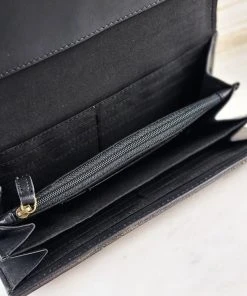 Myra Handbags & Wallets Shades Of Grey Cowhide Wallet