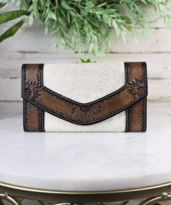 Myra Handbags & Wallets Shades Of Grey Cowhide Wallet