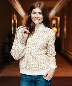 Ave Shops Women's Shell Cottage Sweater - Cozy Cardigan for All Seasons 22 Ave Shops Clothing Shell Cottage Sweater