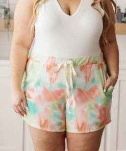 Ave Shops New Arrivals Sherbet Splotches Shorts