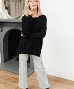 Ave Shops Show Off Sweater In Black Clothing