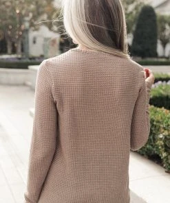 Ave Shops Side Of Art Top In Taupe