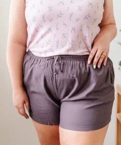 Ave Shops Simplicity Shorts In Gray