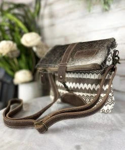 Sixtease Small Boho Cowhide Crossbody
