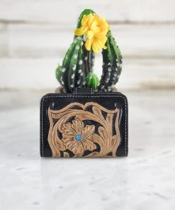 Myra Small Floral Tooled Wallet Handbags & Wallets