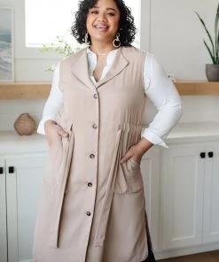 Ave Shops Small Talk Sleeveless Cardigan - Lightweight & Stylish Top for Women 29 Ave Shops Small Talk Sleeveless Cardigan Clothing