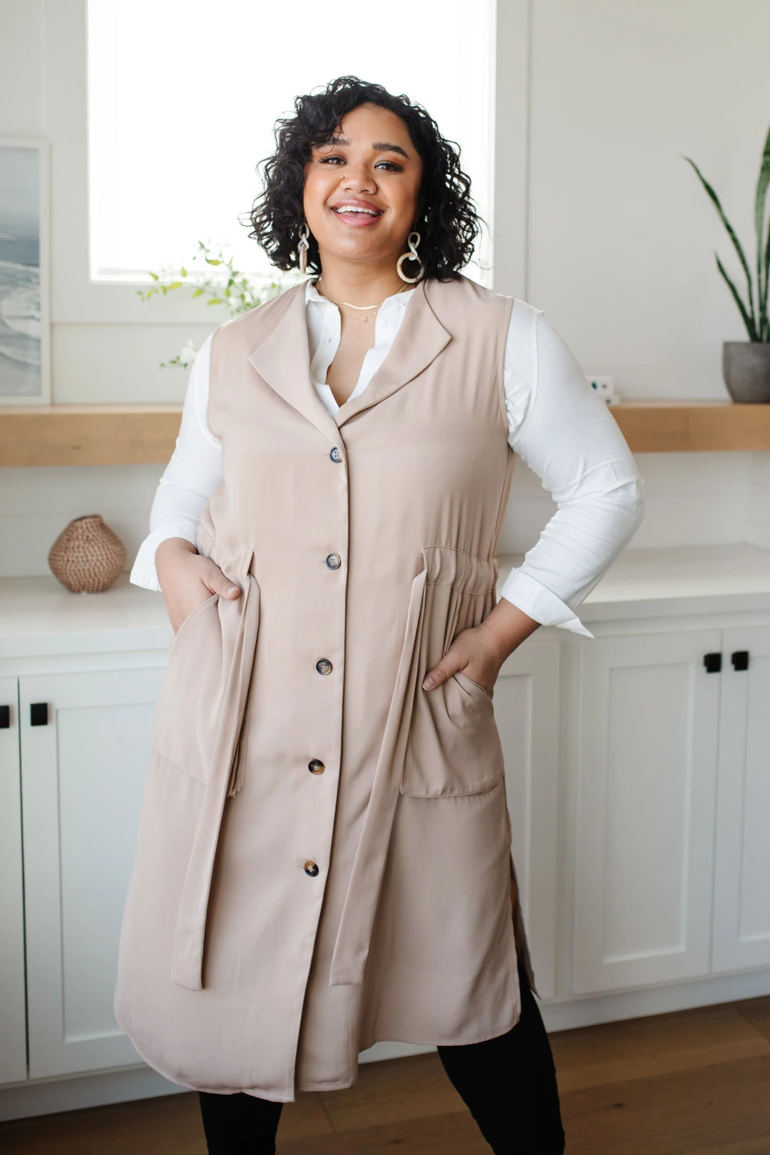 Ave Shops Small Talk Sleeveless Cardigan - Lightweight & Stylish Top for Women 11 Ave Shops Small Talk Sleeveless Cardigan Clothing