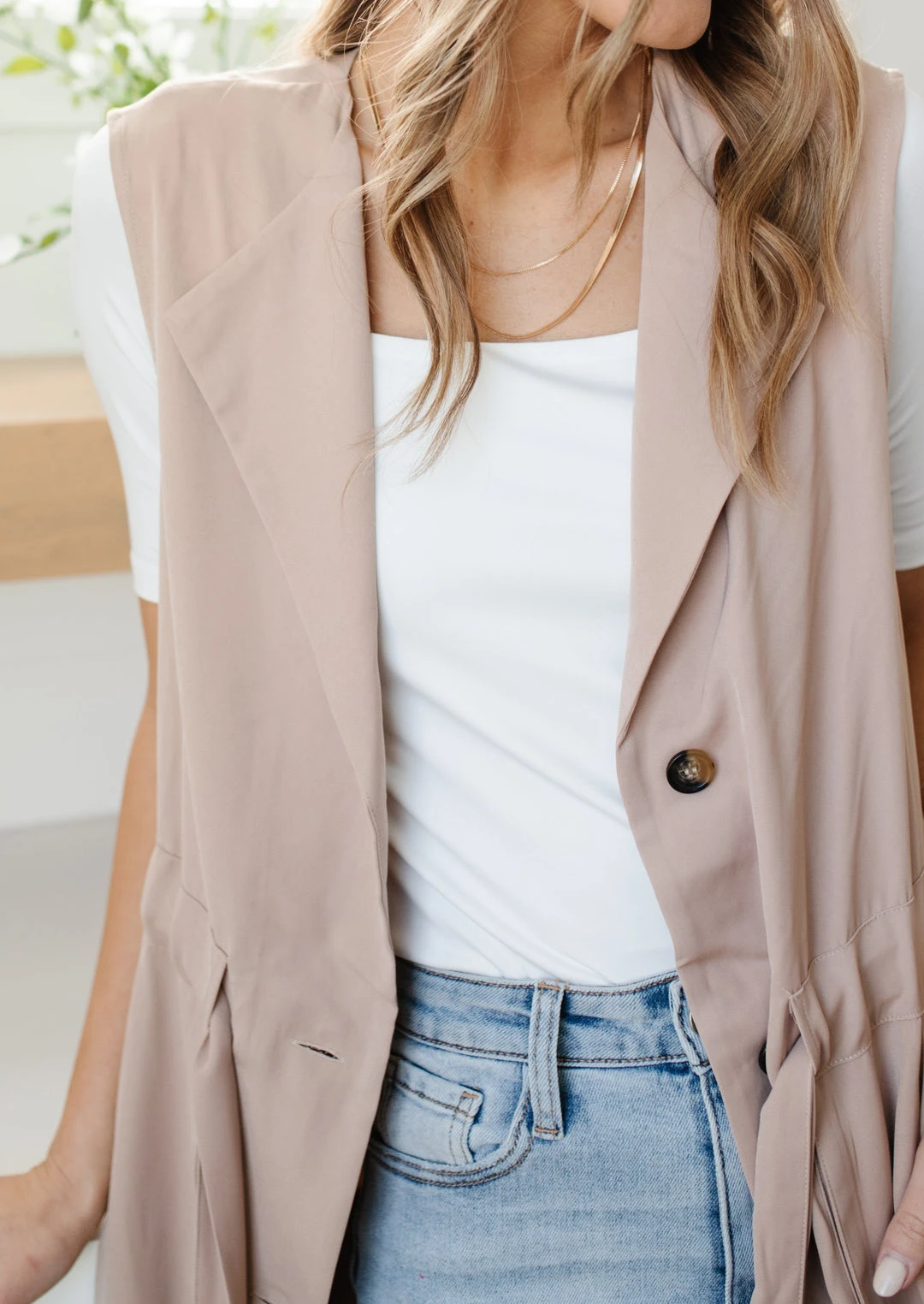 Ave Shops Small Talk Sleeveless Cardigan - Lightweight & Stylish Top for Women 4 Ave Shops Small Talk Sleeveless Cardigan Clothing