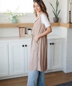 Ave Shops Small Talk Sleeveless Cardigan - Lightweight & Stylish Top for Women 34 Ave Shops Small Talk Sleeveless Cardigan Clothing