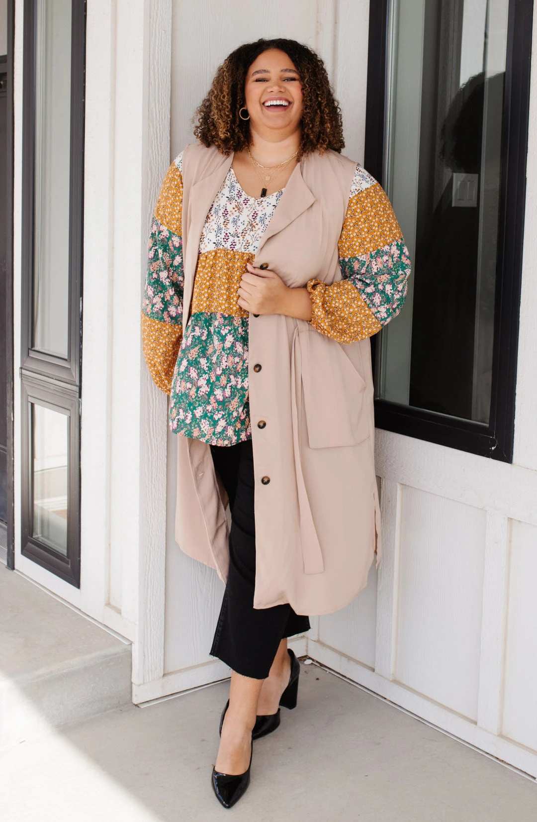 Ave Shops Small Talk Sleeveless Cardigan - Lightweight & Stylish Top for Women 15 Ave Shops Small Talk Sleeveless Cardigan Clothing