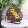 American Darling Handbags & Wallets Small Yellow Sunflower Crossbody Handbag