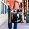 Myra Soakin' Up Sunflowers Tote Cowhide Handbag