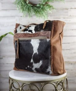 Myra Soakin' Up Sunflowers Tote Cowhide Handbag