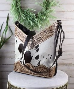 Myra Handbags & Wallets Sophisticated Sleek Cowhide Handbag