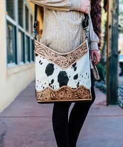 Myra Handbags & Wallets Sophisticated Sleek Cowhide Handbag