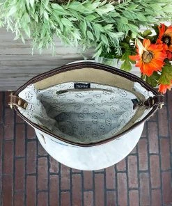 Myra Handbags & Wallets Southwest Technicolor & Cowhide Crossbody Handbag