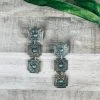 Blue Tortoise >> MEGA SALE << Southwestern Trio Dangle Earrings