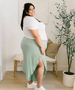 Ave Shops Spring Dream Pants In Green Bottoms & Jeans